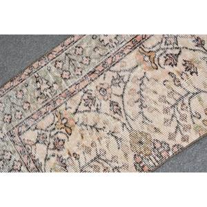 Tapis Vintage Beige Vert Laine Fait Main 2x3.6ft Tapis Rectangle Turc Support En Latex pour Salon Chevet Patchwork Couloir Conception - Product Image 5