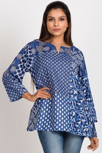 Pas encore d'avis Magnifiquement Indian Women's Flower Printed Pure Cotton Short kurtas and kurtis tops - Product Image 4