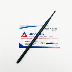 Professional Grade Solid Stainless Steel Ended Cuticle Nail Pushers High Quality Plasma Black for Use on Fingers - Product Image 2