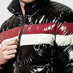 Custom Vintage Plus Size Men's Puffer Bomber <b>Jacket</b> Zipper Waterproof Breathable Winter Streetwear Oversized Stand Collar Plain - Product Image 2