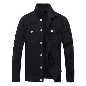 Wholesale <b>Men</b> <b>Denim</b> <b>Jacket</b> Regular Fit Breathable OEM Stylish <b>Denim</b> <b>Jackets</b> High Quality with Customized Color Logo and Size - Product Image 1