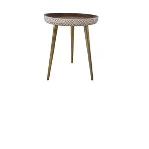 Taburete de mesa consola con incrustaciones de hueso de diseño moderno para dormitorio y Salón Escolar producción al por mayor de la empresa de fabricación - Product Image 2