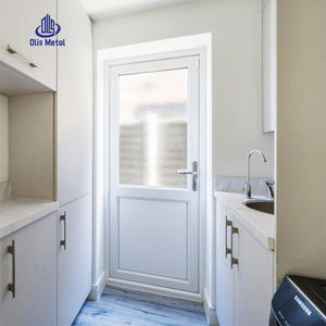 ประตู PVC ทันสมัยสำหรับบ้าน <span class=keywords><strong>ห้อง</strong></span>ครัว ลานหลังบ้าน <span class=keywords><strong>ห้อง</strong></span>น้ำ ขายส่ง ระเบียง อพาร์ทเมนต์ ประตูบานเดี่ยวแบบเปิดข้าง <span class=keywords><strong>UPVC</strong></span> ครึ่งกระจก - Product Image 2