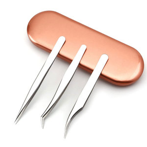 Pince à épiler de haute précision pour un style de cils détaillé Pince à cils coudée pour une application sans effort des cils - Product Image 1