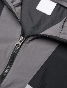 Chaqueta de Fútbol Personalizada con Cierre, Estilo Retro, Bloques de Color, Chaqueta Deportiva Ligera para Hombre, Cortavientos con Forro de Malla - Product Image 2