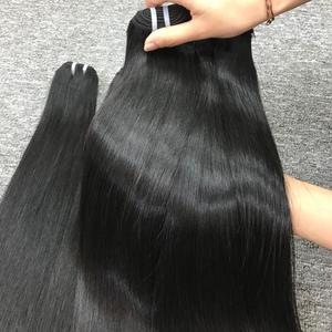 วิกผม100% เวียดนามสำหรับต่อผมดิบเครื่องทำผมมนุษย์ผ้าสองชั้นอัจฉริยะ100G ทั้งหมด - Product Image 2