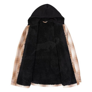 Best Selling Men's Flannel <b>Hoodies</b> Long Sleeve Soft Fabric Comfortable Casual Wear Quick Dry Eco-Friendly for Autumn Winter - Product Image 4