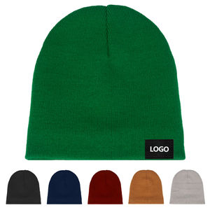 หมวกบีนนี่ถัก100% ขนสัตว์สำหรับฤดูหนาวหมวกบีนนี่ปักโลโก้ออกแบบได้ตามต้องการ - Product Image 6