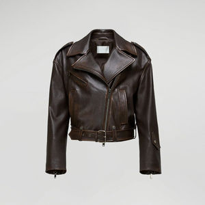 Veste en cuir pour femme de haute qualité, respirante, dernier design tendance, nouvelle collection, veste de luxe respirante de haute qualité - Product Image 5