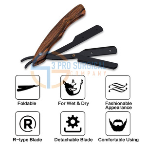 3PRO Rasoir d'emballage personnalisé avec logo Nouvelle arrivée Lame unique en acier inoxydable jetable pour le rasage du visage et du corps - Product Image 4