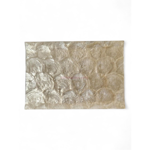 Mantel Individual de Capiz Hecho con Materiales Naturales para una Decoración de Mesa Sostenible y Comidas Diarias de Vietnam - Product Image 1