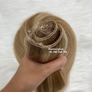 Vente chaude One Piece Volumizer 8 ''-28'' Clip-in Extensions de cheveux Prix de gros 120-150 grammes/ensemble Extension de clip Halo de cheveux humains - Product Image 5