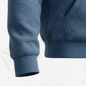Sweat à capuche de sport pour homme, personnalisé, imprimé et brodé, en coton léger et respirant, coupe oversize, en tissu tricoté - Product Image 6