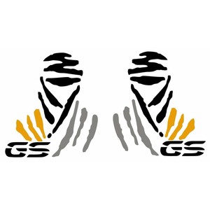 Kit de 2 pegatinas con el logotipo GS para BMW GS R1250 EXCLUSIVE, pegatinas de tamaño personalizado para maletas de motocicleta - Product Image 3