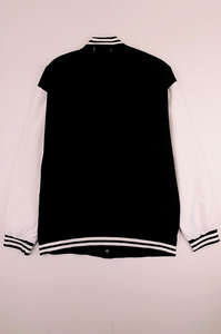 GAF Veste de baseball personnalisée pour hommes Manches en cuir Bouton Streetwear Surdimensionné pour hommes Vestes universitaires vierges avec lettre brodée - Product Image 5