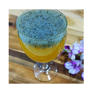 Buena oferta para hierbas horneadas Tipo de procesamiento Sabor original Color negro Semilla de albahaca seca para bebidas - Product Image 1