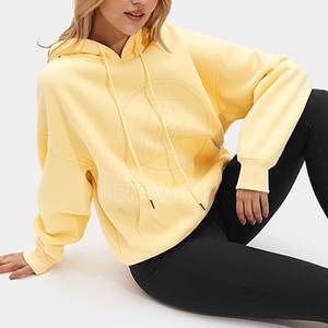 Hoodies surdimensionnés pour femmes, couleur personnalisée, prix bas, prix de gros, nouvelle arrivée - Product Image 4