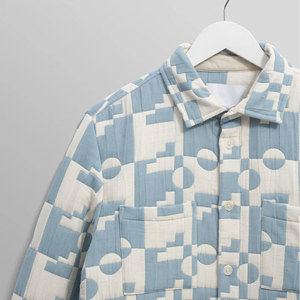 แจ็กเก็ตผ้าแคนวาสสำหรับผู้ชายเสื้อแขนยาวผ้าแจ็คการ์ดสไตล์ไฮสตรีทตามสั่งสำหรับฤดูหนาว - Product Image 5