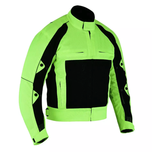 Textil motocicleta Hivis negro verano malla transpirable CE armadura moto chaqueta pantalón traje Cordura, invierno, chaquetas de motocicleta - Product Image 2