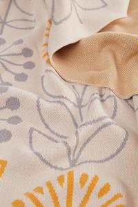 OEM Knitted Organic Jacquard <b>Throw</b> Blanket Manufacturer Custom Organic Cotton TV <b>Throw</b> Striped Solid Floral Geometric Four - Product Image 6