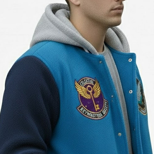 New Arrival Customized Logo Men Varsity Winter <b>Jacket</b> Best Clothing Manufacturers Custom Made Men <b>Fleece</b> Varsity <b>Jacket</b> - Product Image 6