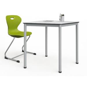 Meubles d'école de style moderne, groupe de bureaux pour étudiants et enseignants, pour salon et atelier - Product Image 1