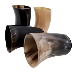 Viking Drinking Horn Cup 2018 Creative High Borosilicate Glass Viking Drinking Horn Mug /Beer Cow Cup