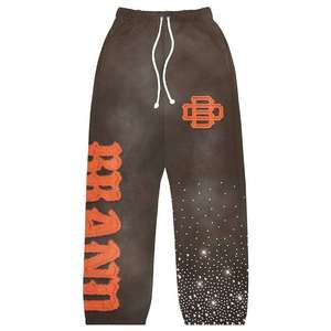 Conjunto de Shorts de 2 Piezas para Mujer, Talla Grande, Venta Caliente, 100% Algodón Tejido, Estilo Hip Hop, Estampado, Uso Diario de Otoño e Invierno - Product Image 3