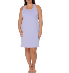 ชุดนอนผ้าถักแขนกุดสำหรับผู้หญิง, ชุดนอนสตรีจากบังคลาเทศชุดนอนผ้าฝ้าย100% สำหรับผู้หญิง - Product Image 1