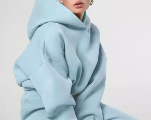 Sudadera Corta con Capucha de Manga Larga para Mujer, de Alta Calidad, Resistente al Viento, con Logotipo Personalizado, para Gimnasio, Fitness, Aire Libre, Spandex/Algodón - Product Image 4