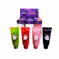 Jouet anti-stress en forme de tasse de thé au lait d'Halloween, jouet à presser en PU à rebond lent, simulation alimentaire pour soulager le stress