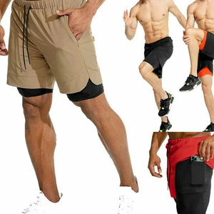 Logo sur mesure Running Gym Shorts Sweat Training Workout Fitness Athletic Sports Polyester Men Casual Gym Shorts - Product Image 6