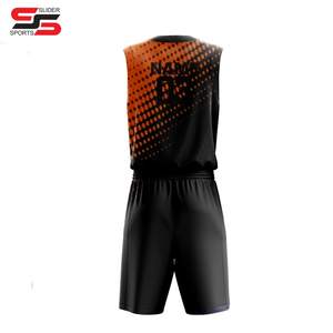 Chaleco de baloncesto Ropa deportiva Traje de sublimación de calor Rayas Impreso sin mangas Uniforme de baloncesto Suelto - Product Image 2