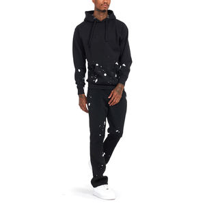 Otoño Invierno conjunto de los hombres transpirable León 3D impreso sublimación gimnasio polar Sudadera con capucha manga larga pantalones de dos piezas - Product Image 6