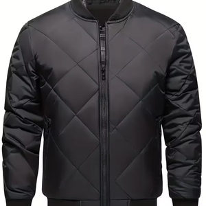 Nouvelle veste polaire personnalisée de qualité Hip Hop 2026 pour homme – Hiver, décontractée, respirante, coupe-vent, imperméable, patchwork, col montant - Product Image 4
