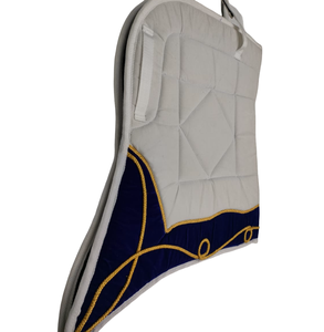 Tapis de selle de cheval anglais gris de qualité supérieure Polyester/coton tissu de forage doublure en polycoton fabricants indiens en gros - Product Image 1