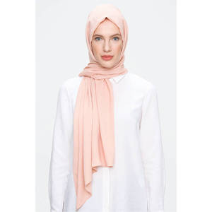 Self-Striped <b>Wool</b> <b>Scarf</b> 73x190 cm Powder Pink Headpiece & Neckerchief - Product Image 1