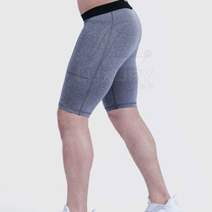 Short de compression pour hommes de haute qualité fabriqué au Pakistan High Street Style taille élastique solide marque privée disponible à la vente - Product Image 3