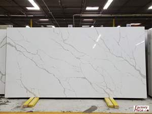 Calacatta White Artificial Stone Marble <b>Slabs</b> Tiles Best Quality - Product Image 3