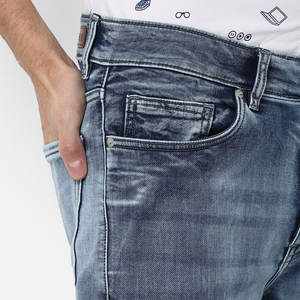 Jeans pour hommes de couleur unie écologiques de marque, légers, style streetwear, prix bas, vente en gros, fabricant - Product Image 6