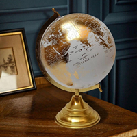 Rétro Monde Globe Moderne Apprentissage Carte Du Monde Globe Enfants Étude Bureau Décoration Globe Géographie pour Décoration Bureau Table Déco