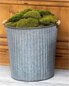 Macetas Maceta Metal Hierro Hecho a mano Galvanizado Exterior e Interior Maceta de flores decorativas para el hogar Jardín Decoración Restaurante Hotel - Product Image 4