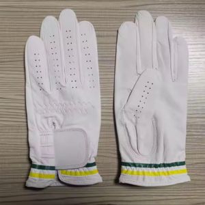 Nuevo último modelo, guantes con logotipo personalizado Cabretta, cuero antideslizante, precio de fábrica, protección UV, piel de oveja, guante de Golf ligero - Product Image 1