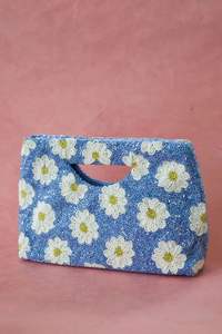 Sac baguette multicolore en perles de verre, poignée de sac à main, artisanat indien décontracté, fait main, couleur personnalisable, MS Handicraft - Product Image 3