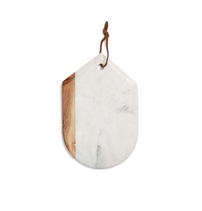 Recién llegado, último diseño, tabla de cortar de forma redonda, tabla de cortar de mármol y madera de alta calidad para accesorios de cocina - Product Image 4