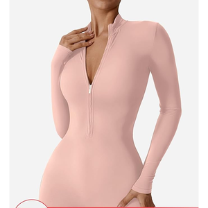 Mono para mujer, monos de entrenamiento sin costuras, monos acanalados de Yoga de una pieza, camisetas sin mangas, monos de ejercicio sin mangas - Product Image 4