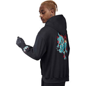 Custom Manufacturer Embroidery Distressed Hoodie <b>Rhinestone</b> <b>Jacket</b> Acid Wash Vintage Washed Men Fleece Streetwear Hoodie - Product Image 3