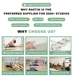 Reformer <span class=keywords><strong>de</strong></span> Pilates en bois d'érable canadien avec demi-tourneuse, <span class=keywords><strong>lit</strong></span> <span class=keywords><strong>de</strong></span> Pilates <span class=keywords><strong>de</strong></span> qualité supérieure pour clubs haut <span class=keywords><strong>de</strong></span> gamme - Product Image 4