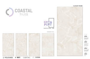 กระเบื้องปูพื้นภายในลาย pocelain สีเทาแข็งพิเศษ600X1200X9MM วิลล่าไฟร์บริคป้องกันคราบสีเทาขุ่น - Product Image 4