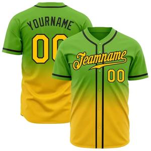 Vente chaude Vintage Best Sportswear 100% Polyester Outdoor Baseball Jersey avec maillot de baseball Design cousu - Product Image 1